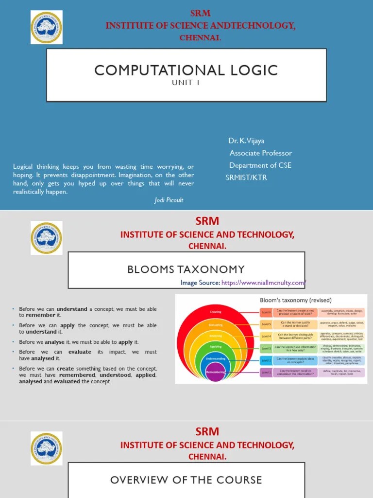 Computational Logic 1 | PDF | Logic | Argument