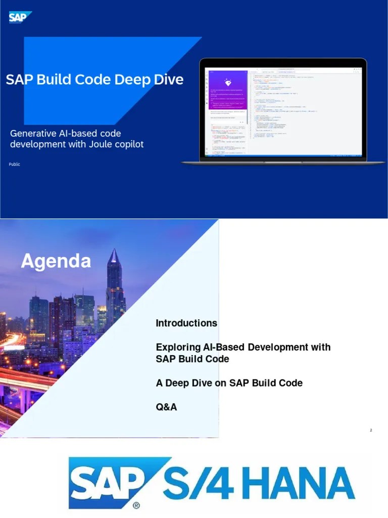SAP Build Code Deep Dive: Generative AI-based Code Development With ...