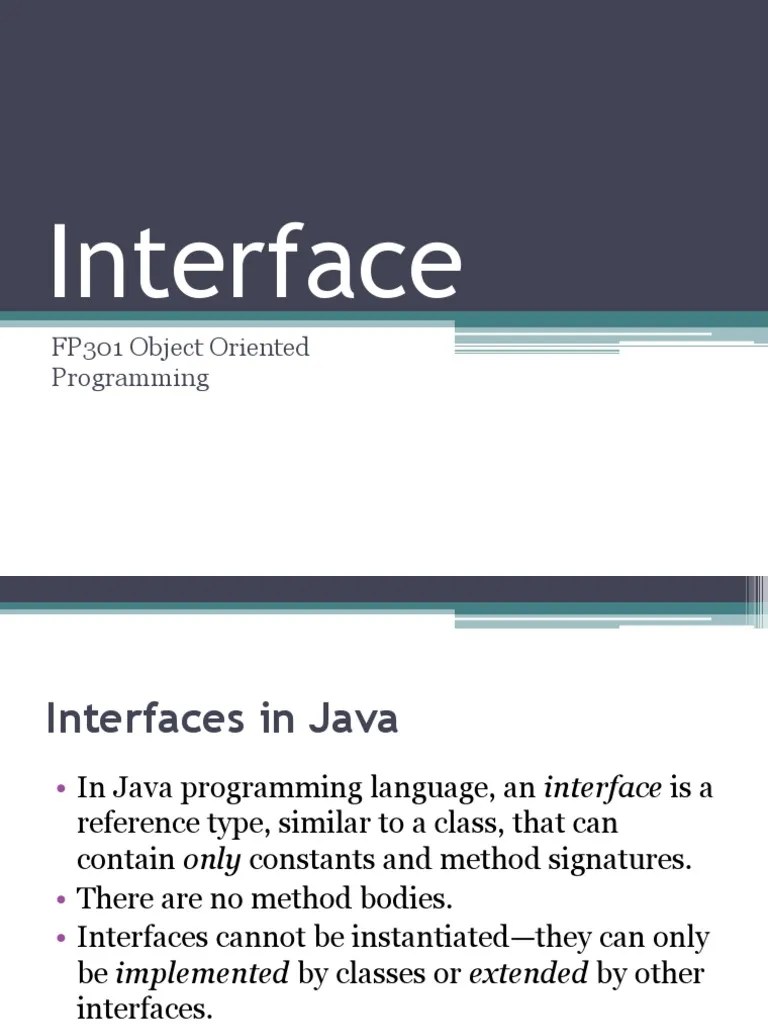 Defining And Implementing Interfaces In Java: A Guide To Interface ...
