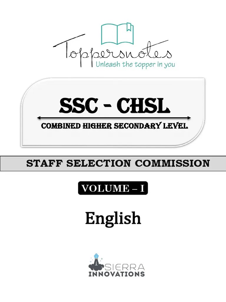 SSC CHSL English Samples English | PDF | Verb | English Language