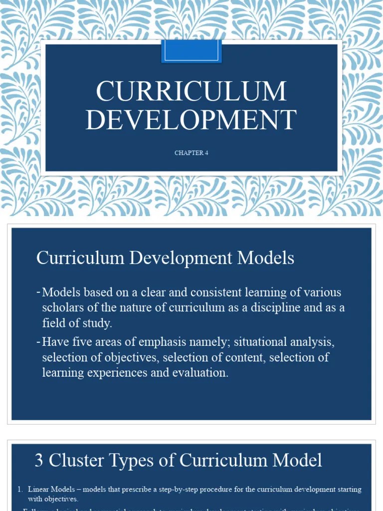 Chapter-4.-Curriculum-Development | PDF | Curriculum | Cognition