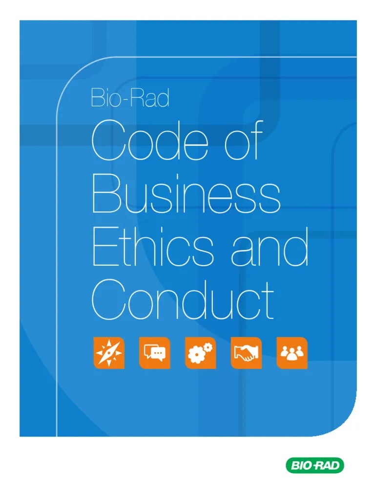 Code Of Business Ethics And Conduct English | PDF | Bribery | Business Ethics
