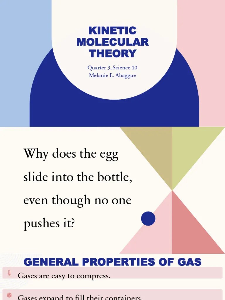 Kinetic Molecular Theory - PART1 | PDF | Gases | Temperature