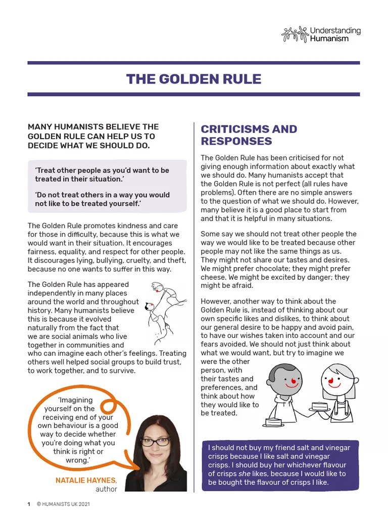 Golden Rule | PDF | Golden Rule | Humanism