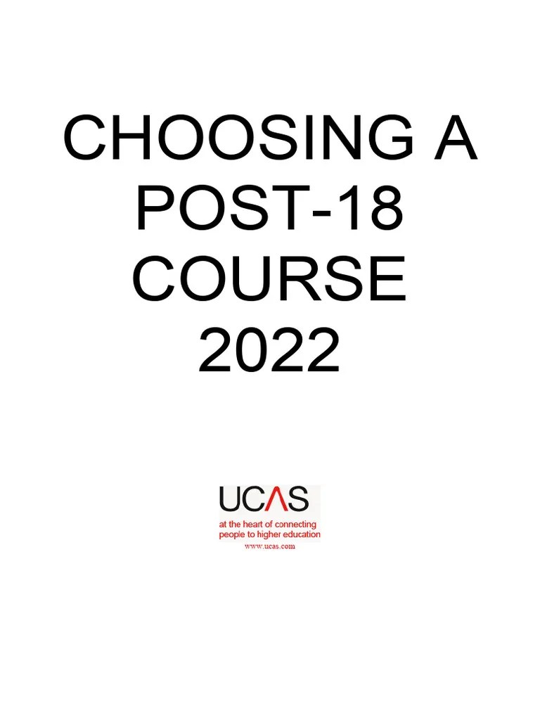Choosing A Course Booklet 2022 | PDF | University And College Admission ...