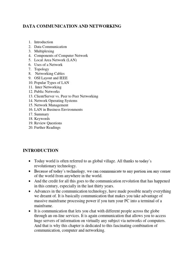 Computer Networks | PDF | Computer Network | Network Topology