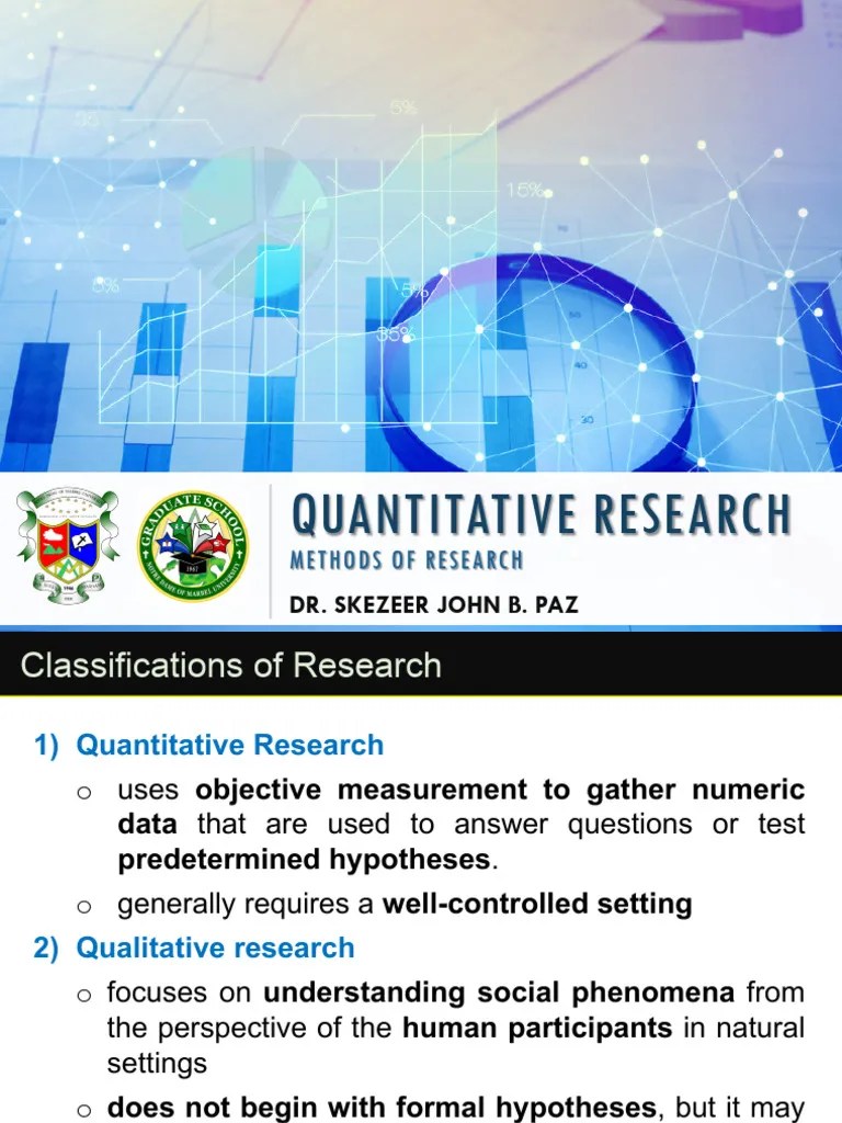 Introduction To Quantitative Research | PDF | Quantitative Research ...