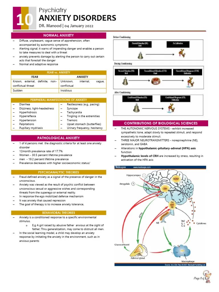 Anxiety Disorders | PDF | Anxiety Disorder | Phobia