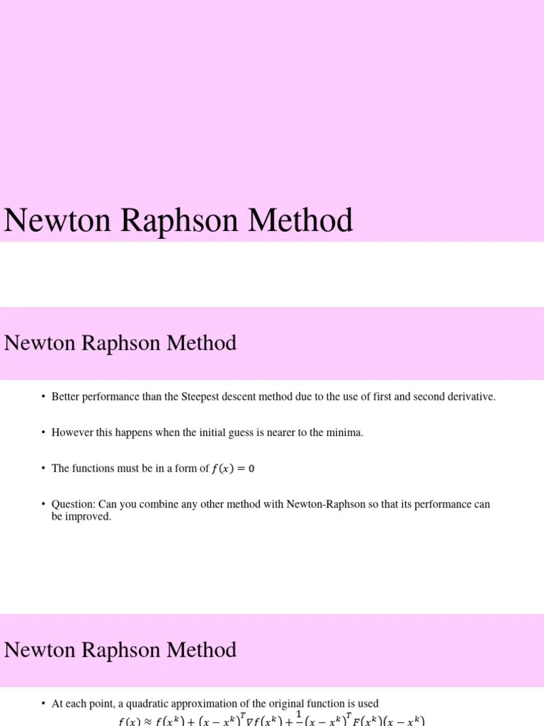 7 Newton Raphson Method | PDF | Mathematical Objects | Computational Science