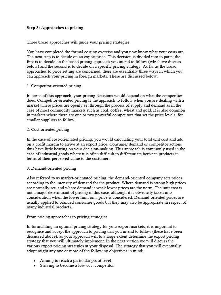 Pricing Strategies | PDF | Pricing | Demand