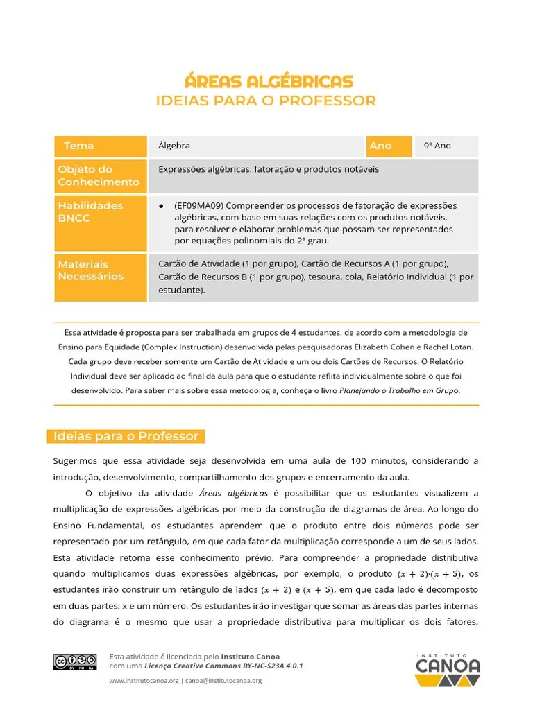 Expressoes-Algebricas - Distributiva | PDF | Multiplicação | Equações