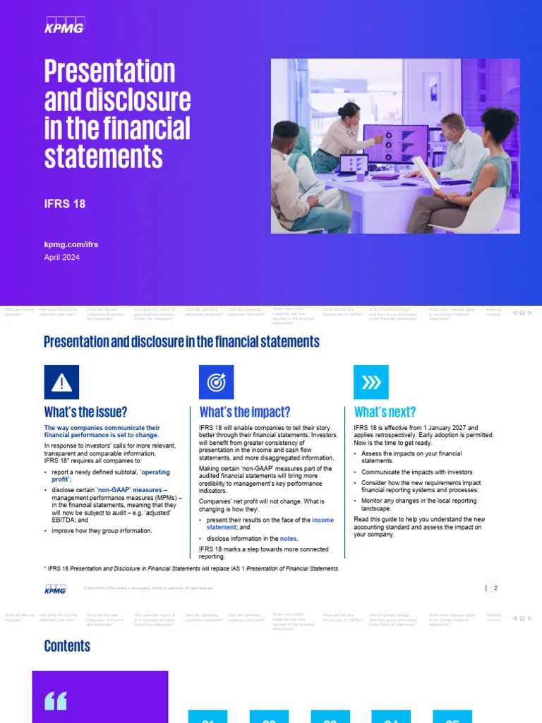 KPMG Ifrs18 | PDF | Income Statement | Expense