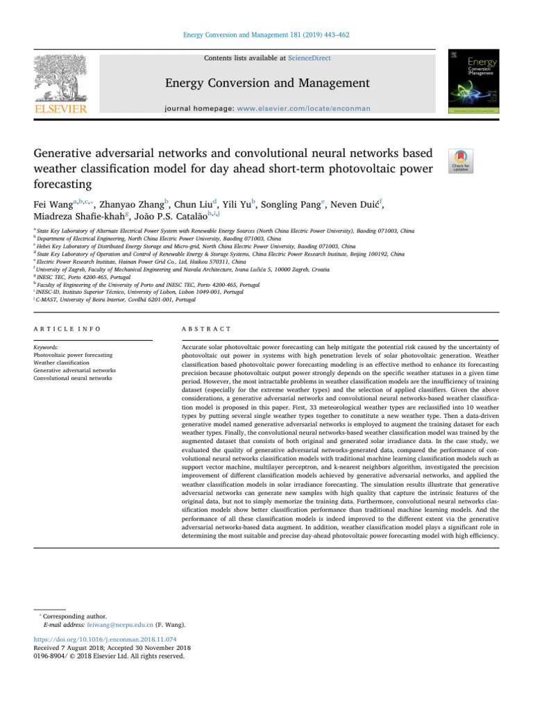 Energy Conversion And Management: Contents Lists Available At | PDF | Machine Learning | Applied ...