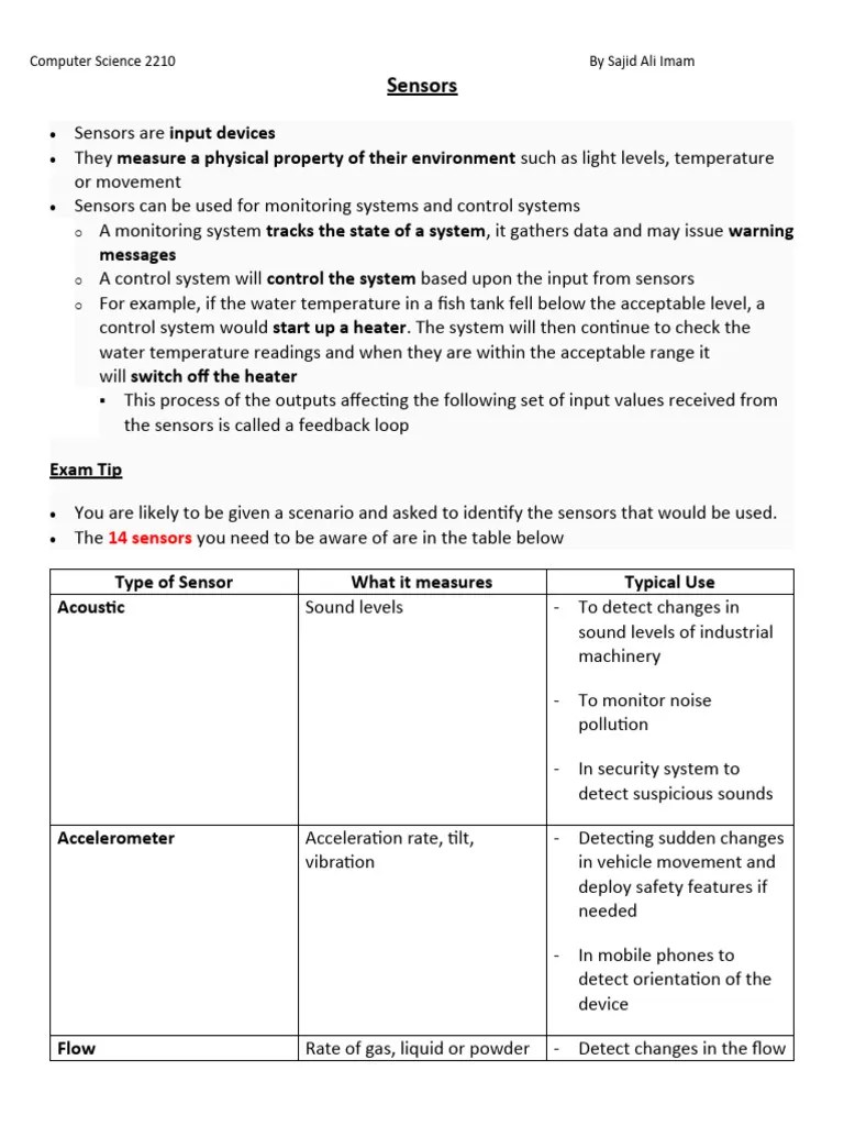 Sensors | Download Free PDF | Sensor | Security Alarm