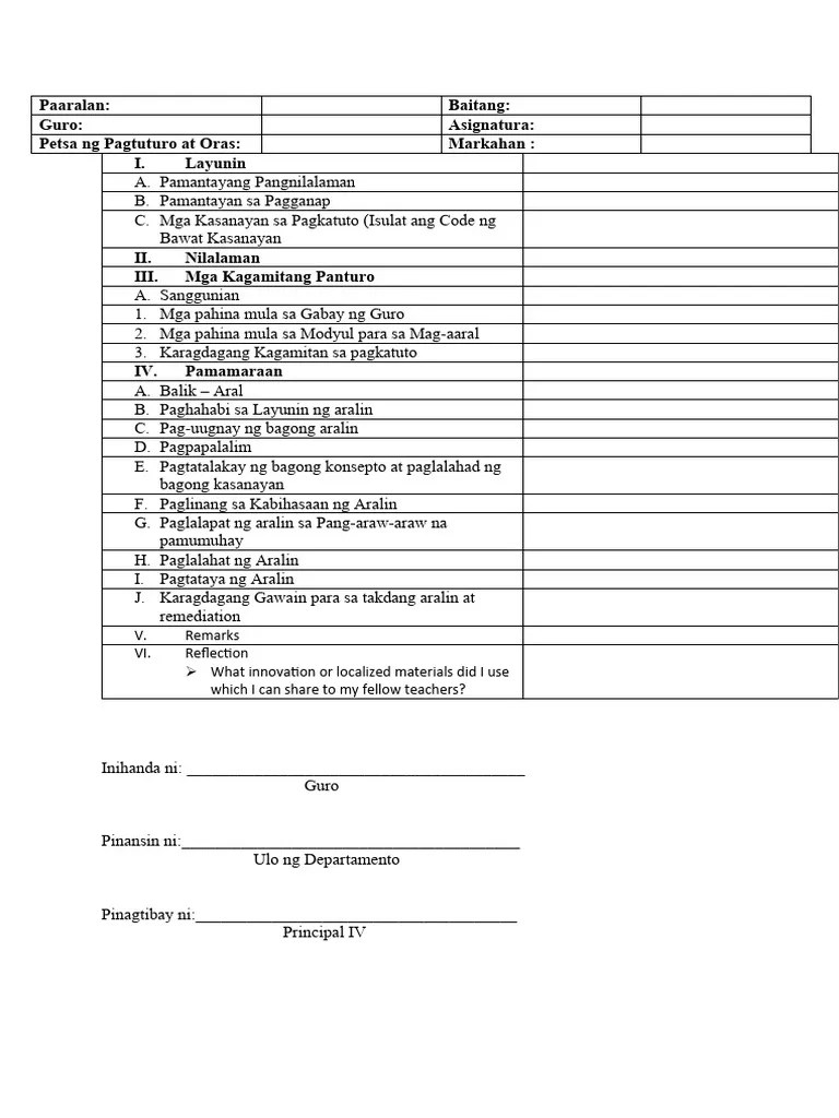Ed 107 Lesson Plan | PDF