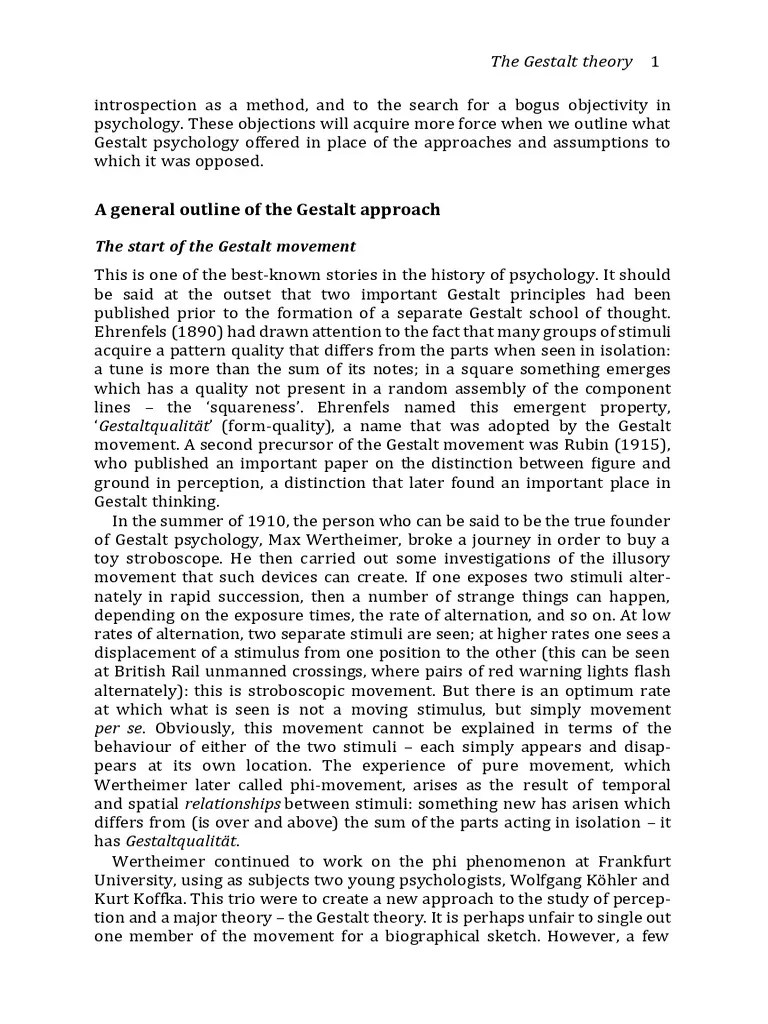 Theories Of Visual Perception (PDFDrive) | PDF | Perception ...