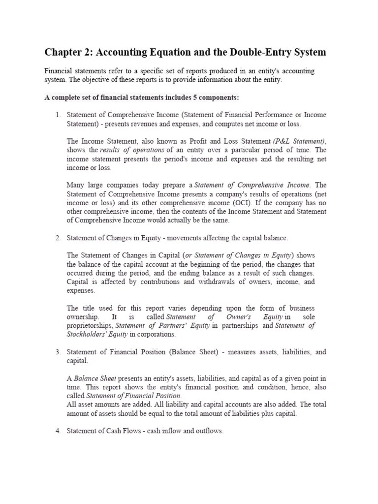 Chapter 2 Handouts | PDF | Debits And Credits | Balance Sheet