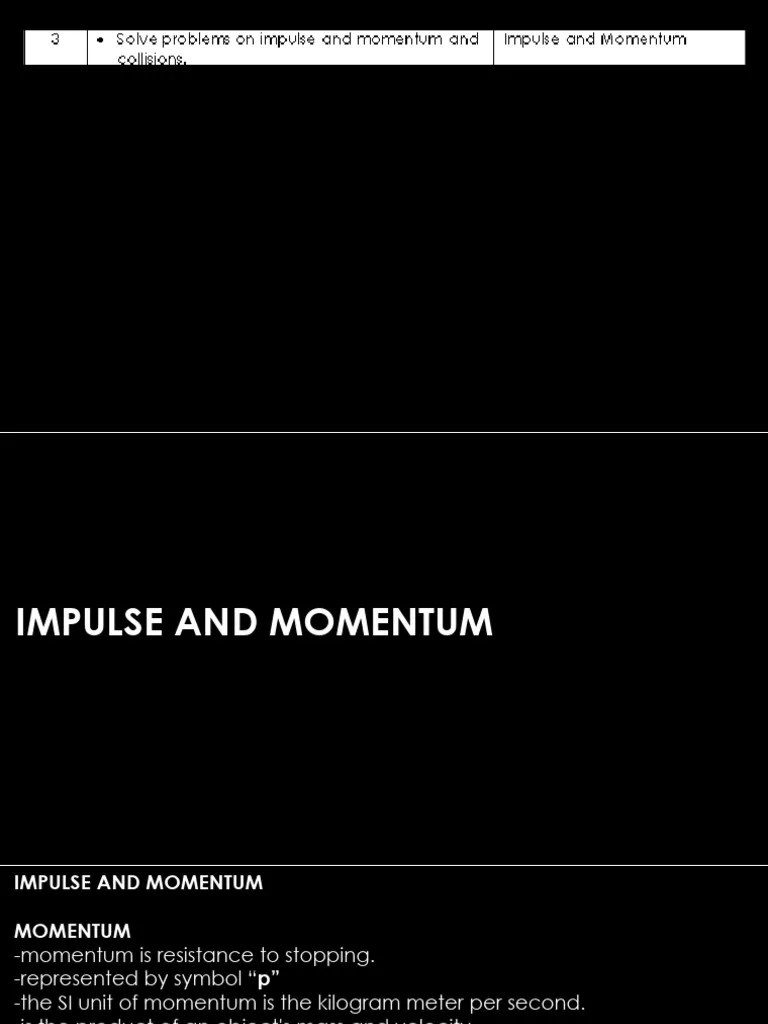 Impulse-and-Momentum-and-Collision | PDF | Momentum | Collision