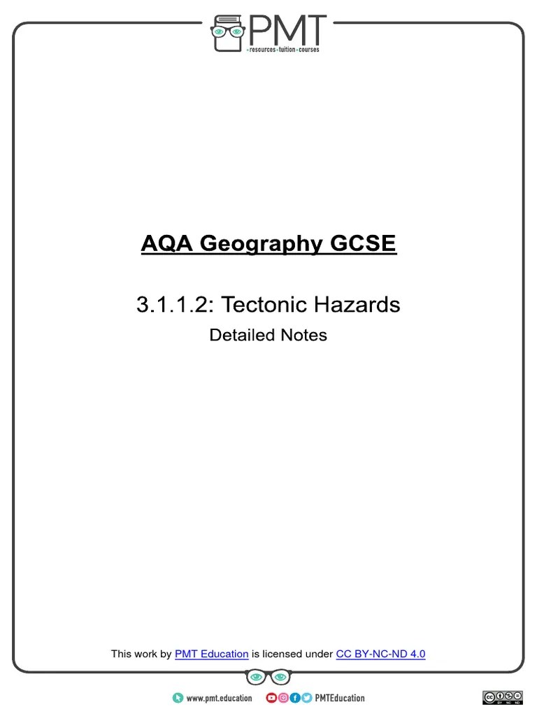 Tectonic Hazards | PDF