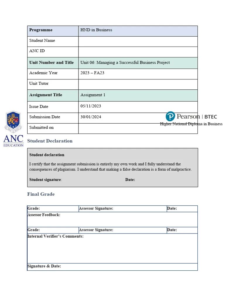 Managing A Successful Business Project | PDF | Corporate Social ...