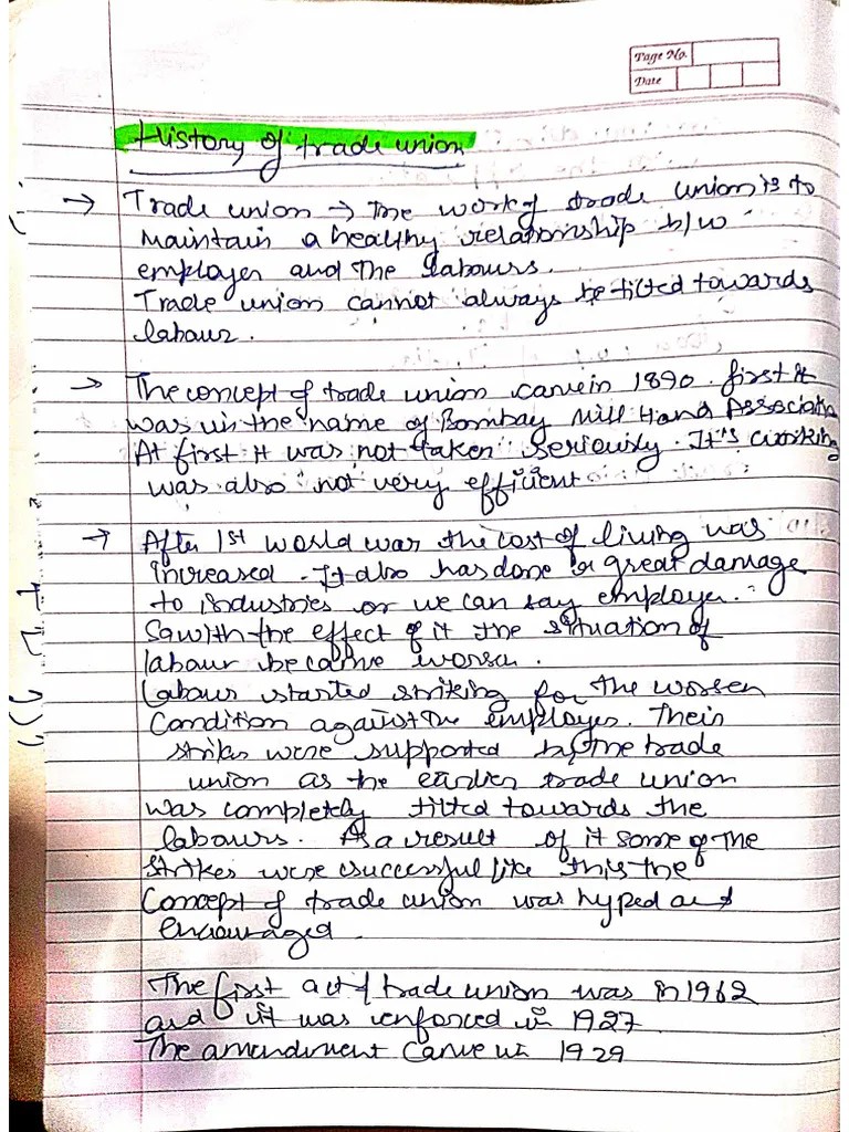 Labour Law Unit 1 | PDF