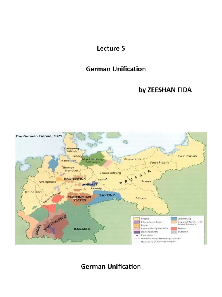 German Unification Lecture 5 | PDF | Kingdom Of Prussia | Otto Von Bismarck