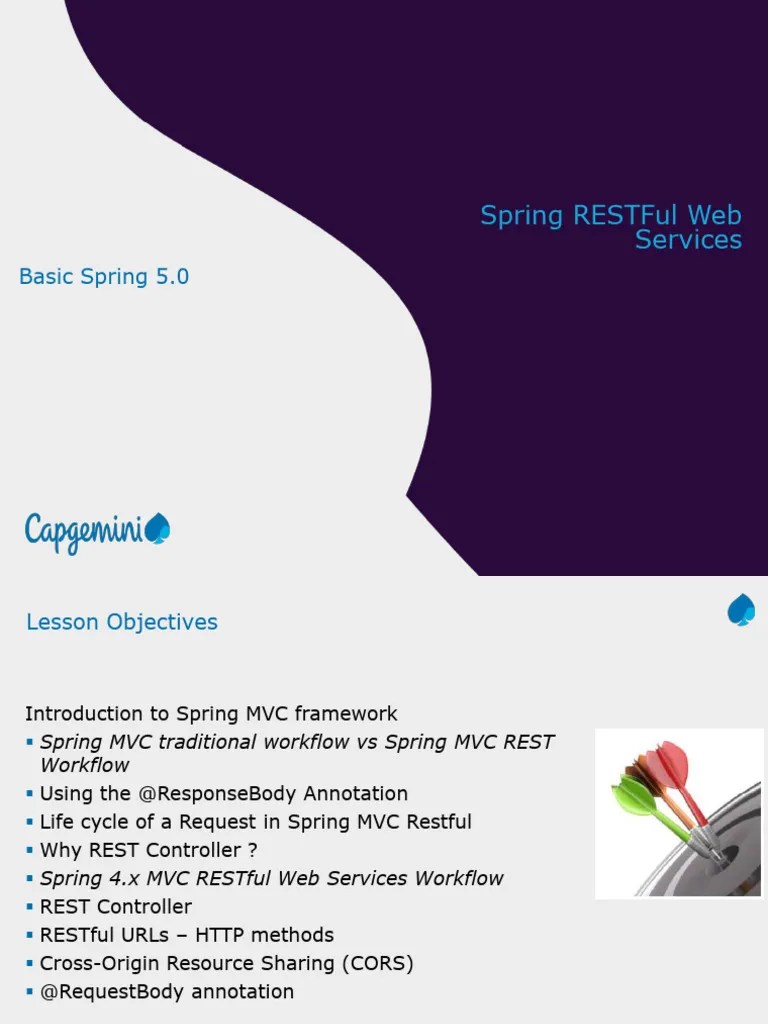 Basic Spring 5.0 - Lesson07 - Spring RESTful | PDF | Spring Framework ...