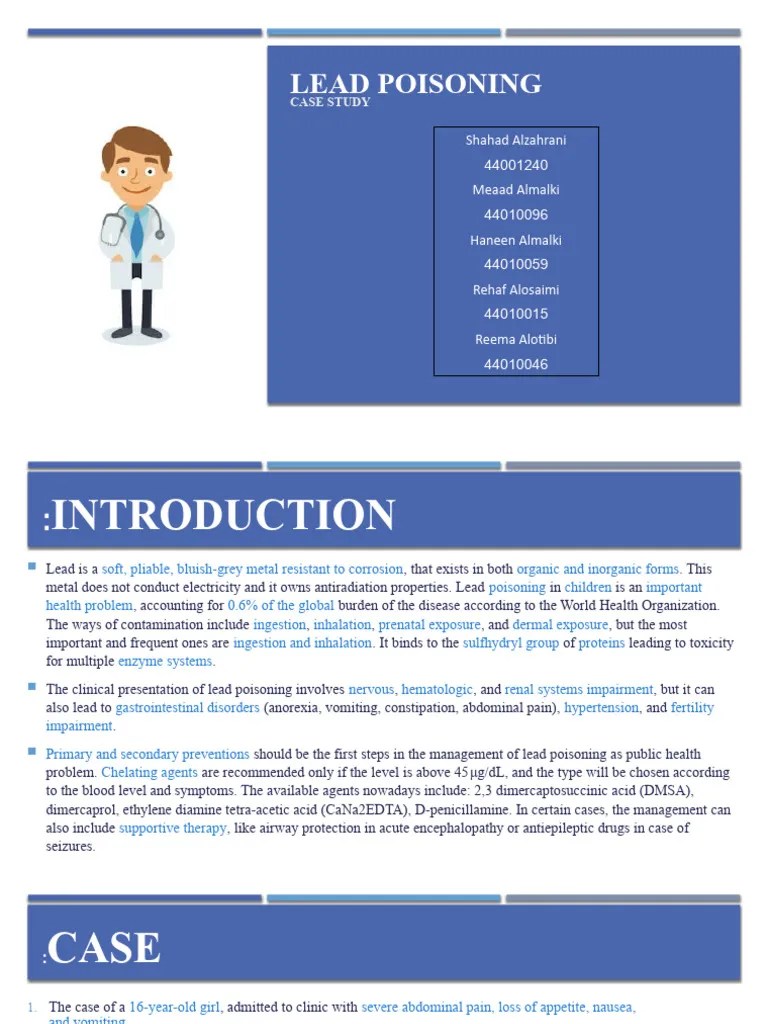 Lead Poisoning | PDF | Medical Specialties | Clinical Medicine