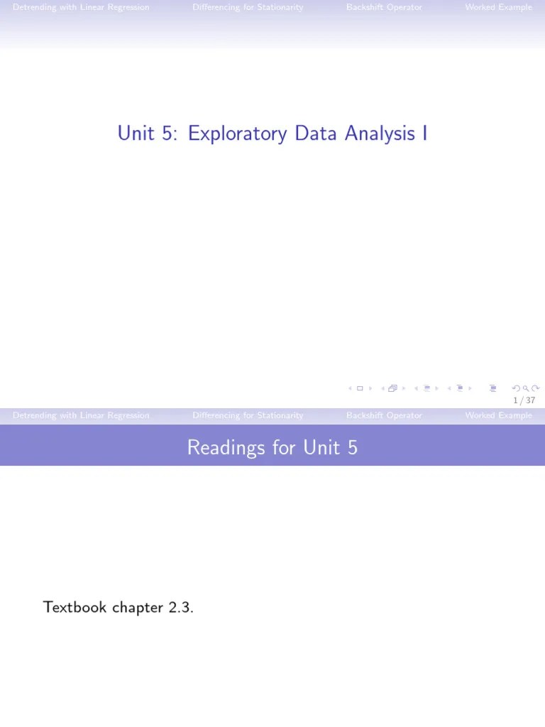 Lecture Time Series 3 | PDF | Stationary Process | Linear Trend Estimation
