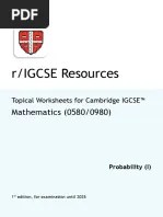 Re12.1 Sets Venn Diagrams - Cie Igcse Maths 0580-Ext Theory-Qp PDF | PDF | Discrete Mathematics ...