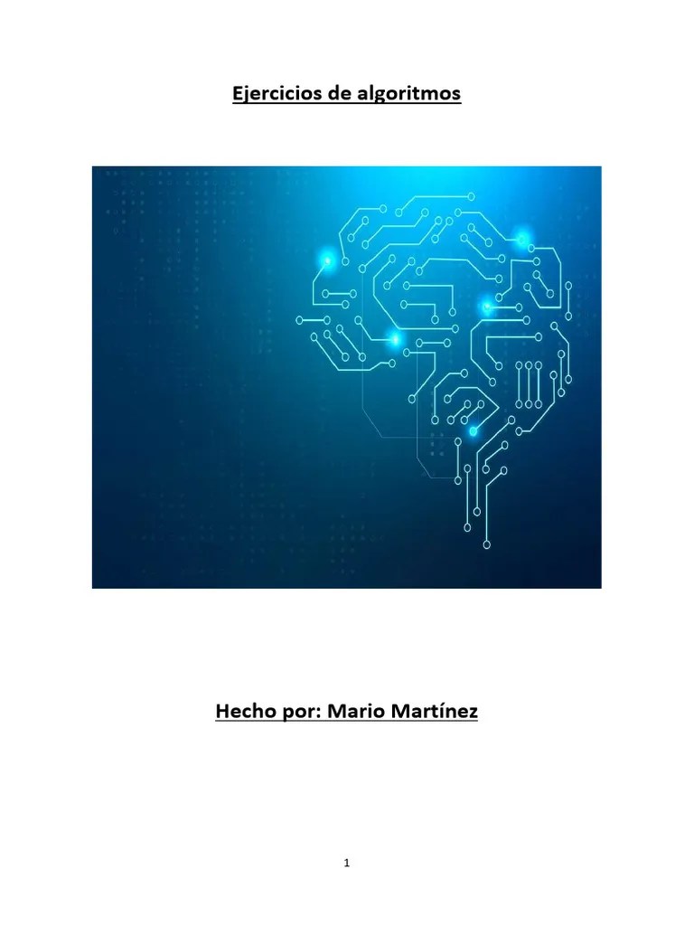 Ejercicios De Algoritmos | PDF | Matemáticas | Geometría Elemental