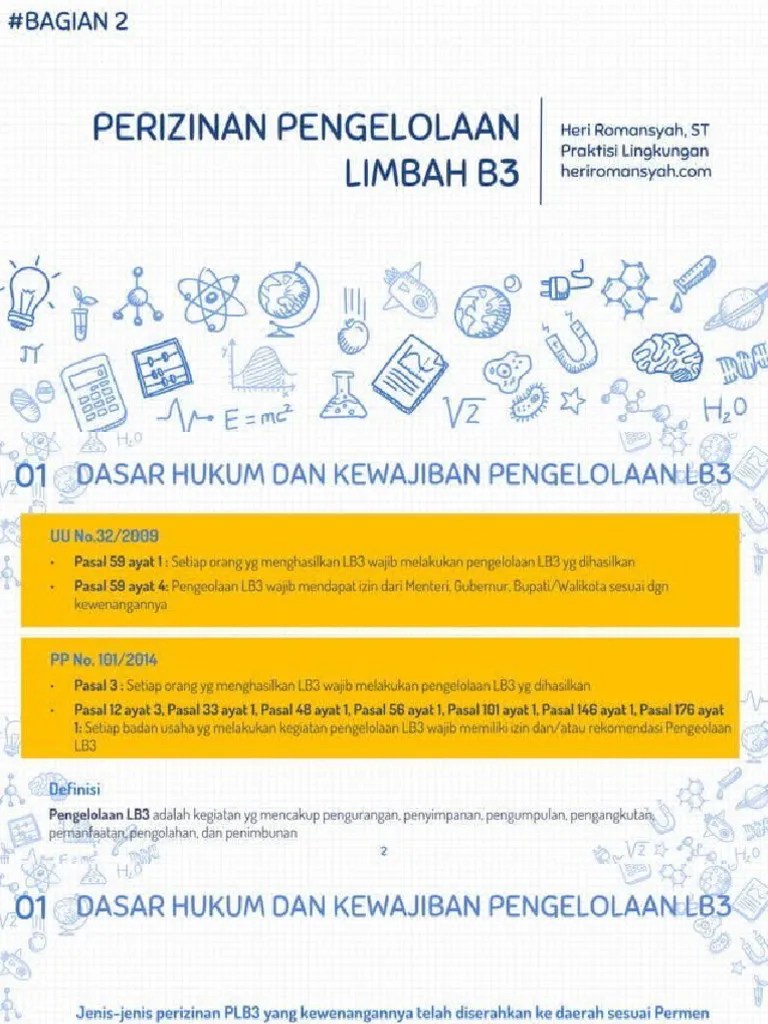 Pengurusan Izin Pengelolaan Limbah B3 | PDF