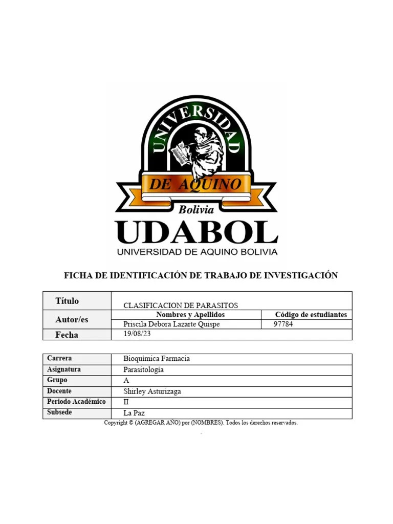 Clasificacion De Parasitos | PDF | Parasitismo | Virus