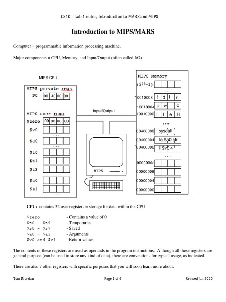 Lab 1 Notes | PDF | Bit | Central Processing Unit