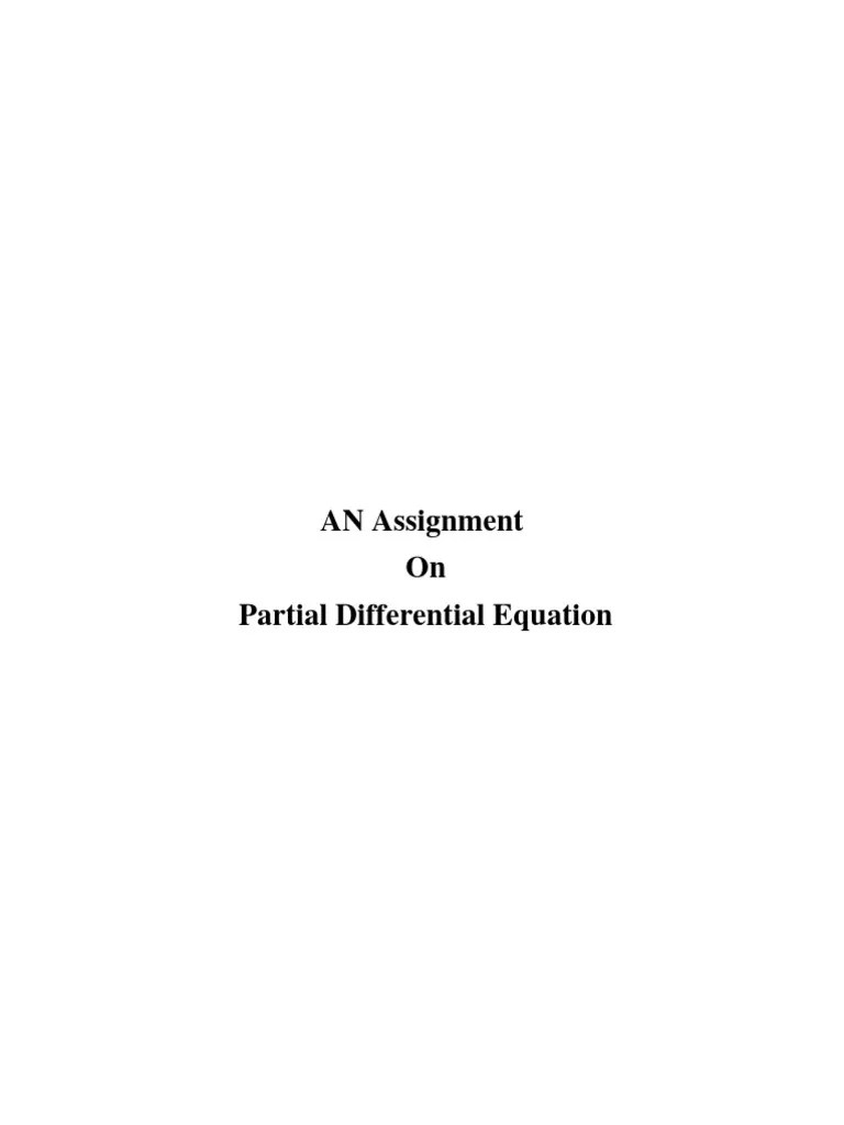 Non Linear Partial - Differential - Equation 16 | PDF | Partial Differential Equation | Ordinary ...
