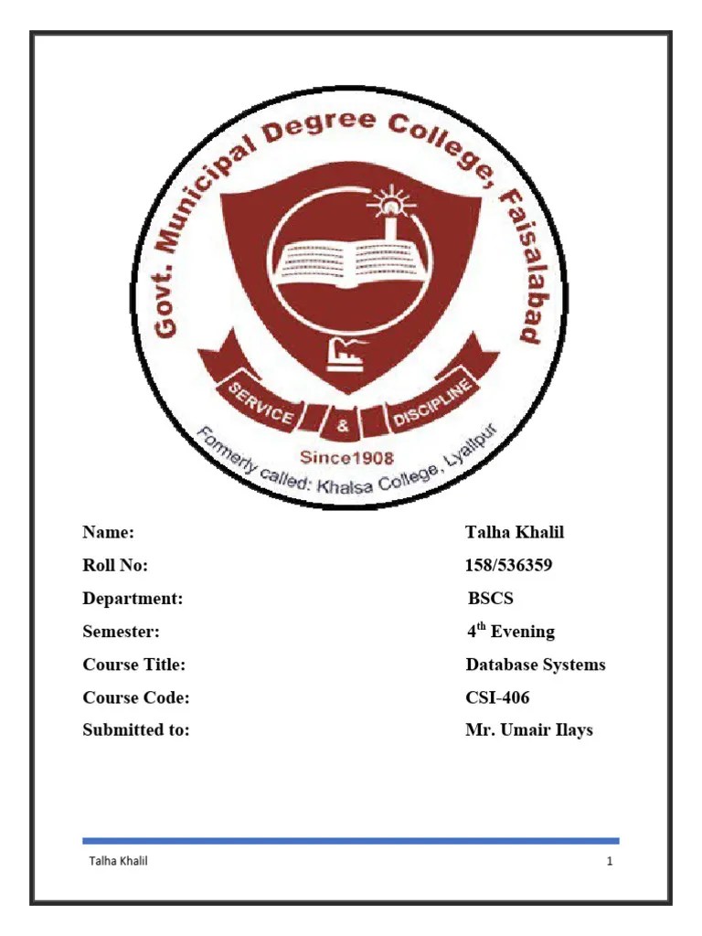 Database Systems Guide | PDF | Table (Database) | Databases