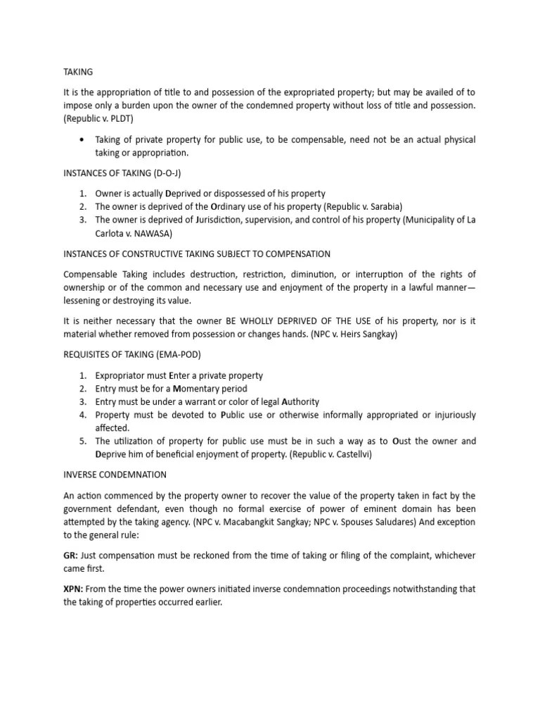 Eminent Domain | PDF | Eminent Domain | Just Compensation