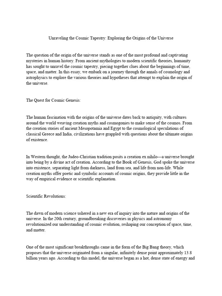 Cosmic Galaxy | PDF | Universe | Multiverse