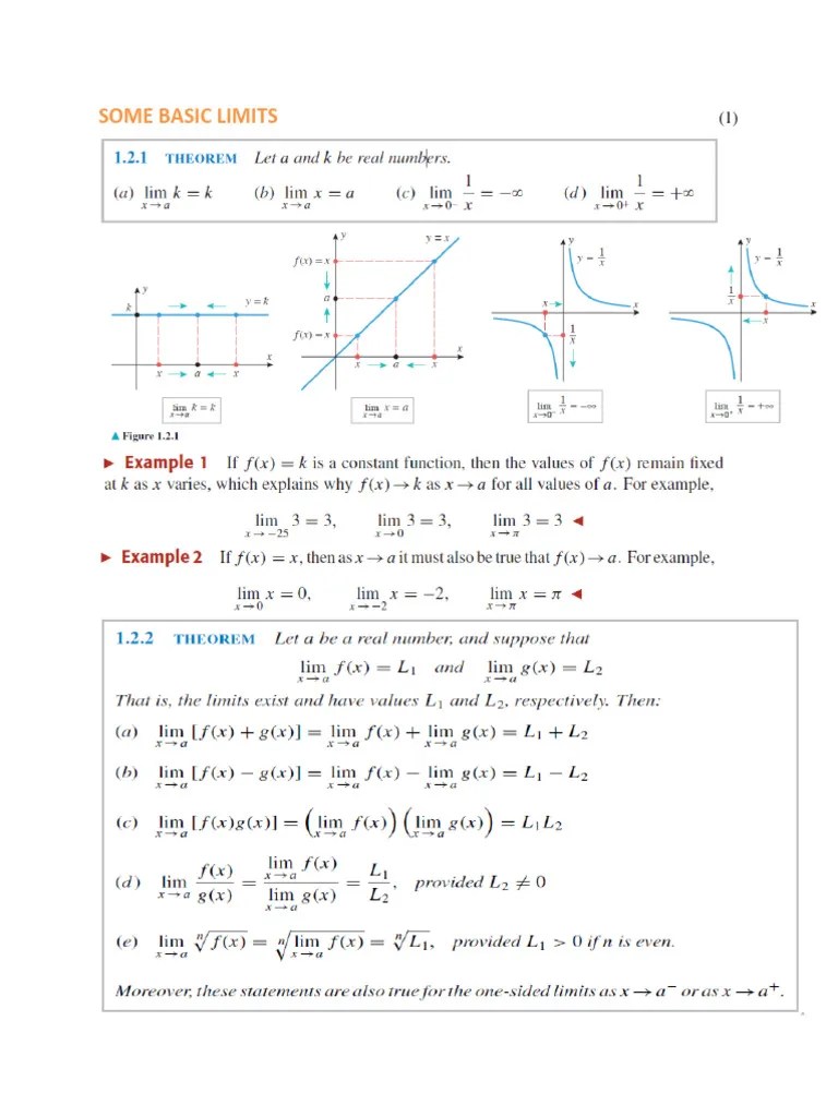 Lecture-5, Computing Limits , Cal-1 | PDF | Polynomial | Mathematical ...