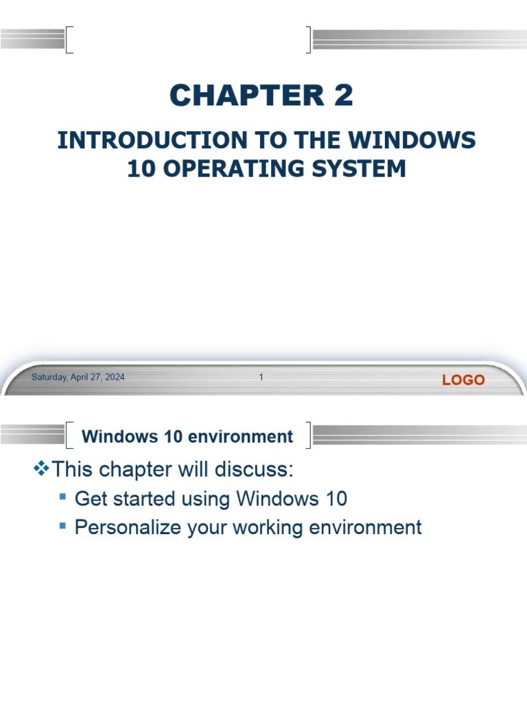 Lecture 02 Interduction To Windows Windows 10 | Download Free PDF ...