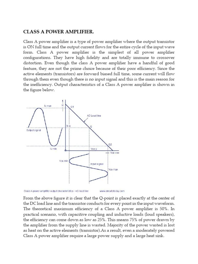 CLASS_A_POWER_AMPLIFIER | PDF | Amplifier | Electrical Components