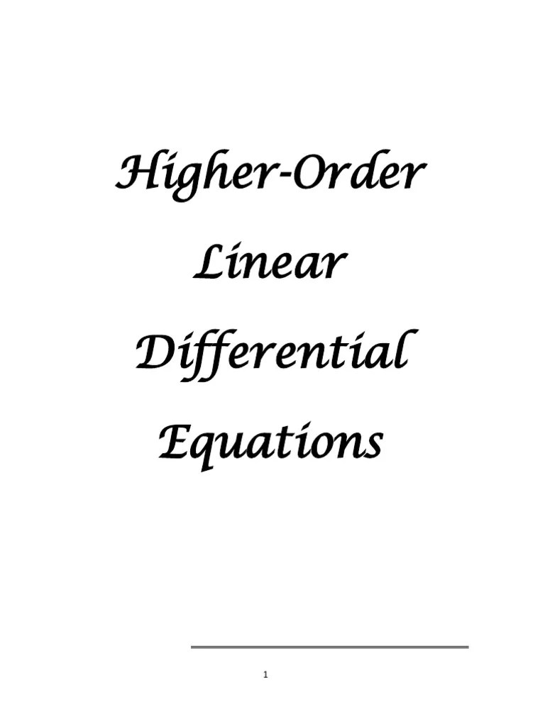Part 2 Of Applied Mathematics 1111 | PDF | Ordinary Differential ...