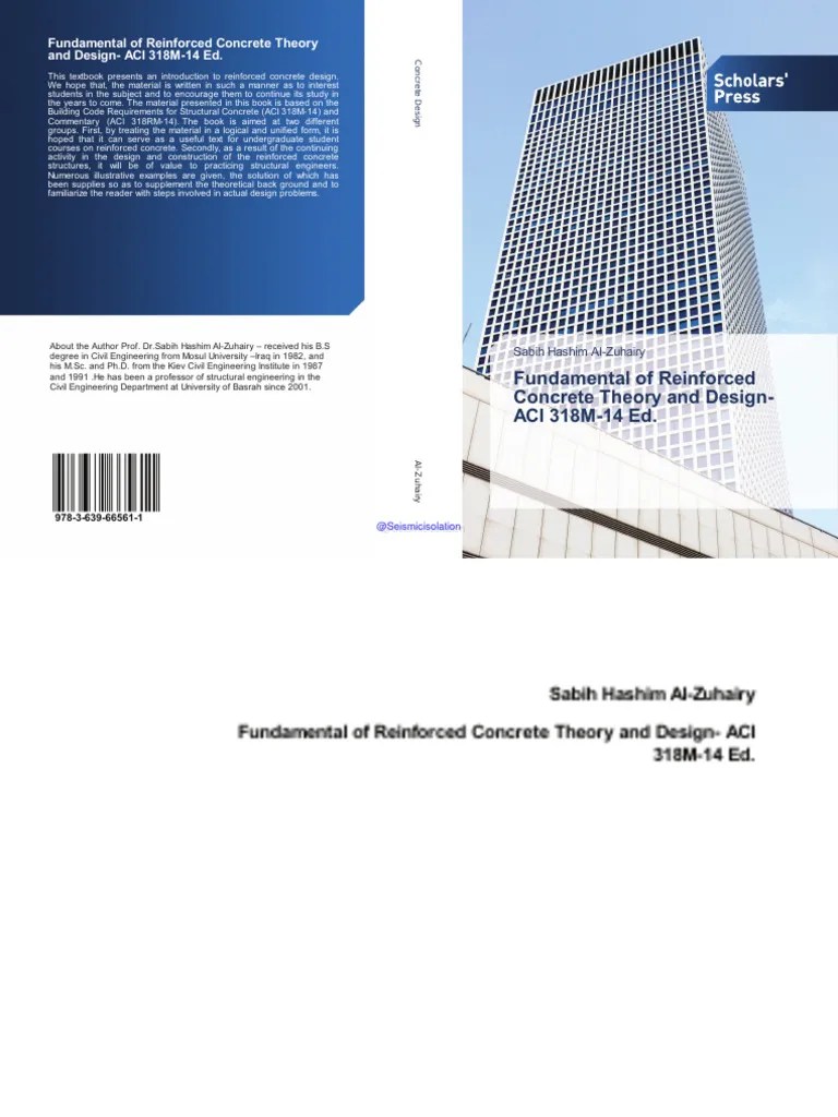 Fundamentals Of Reinforced Concrete Theory And Design ACI 318M 14 | PDF ...