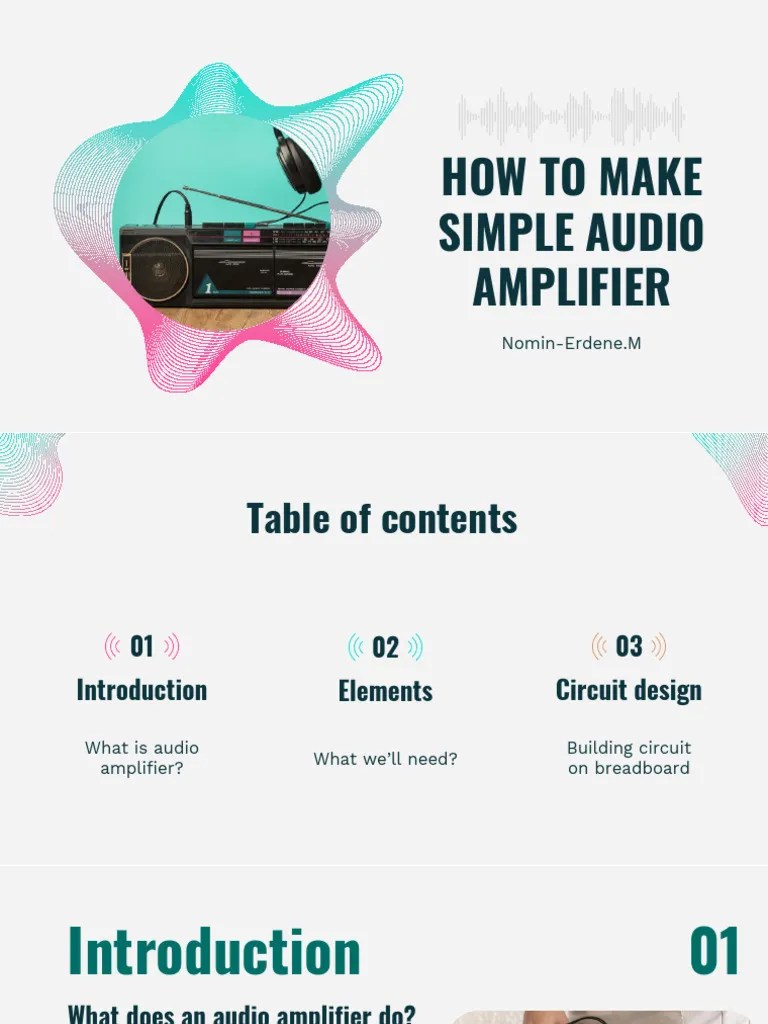 How To Make Audio Amplifier | PDF