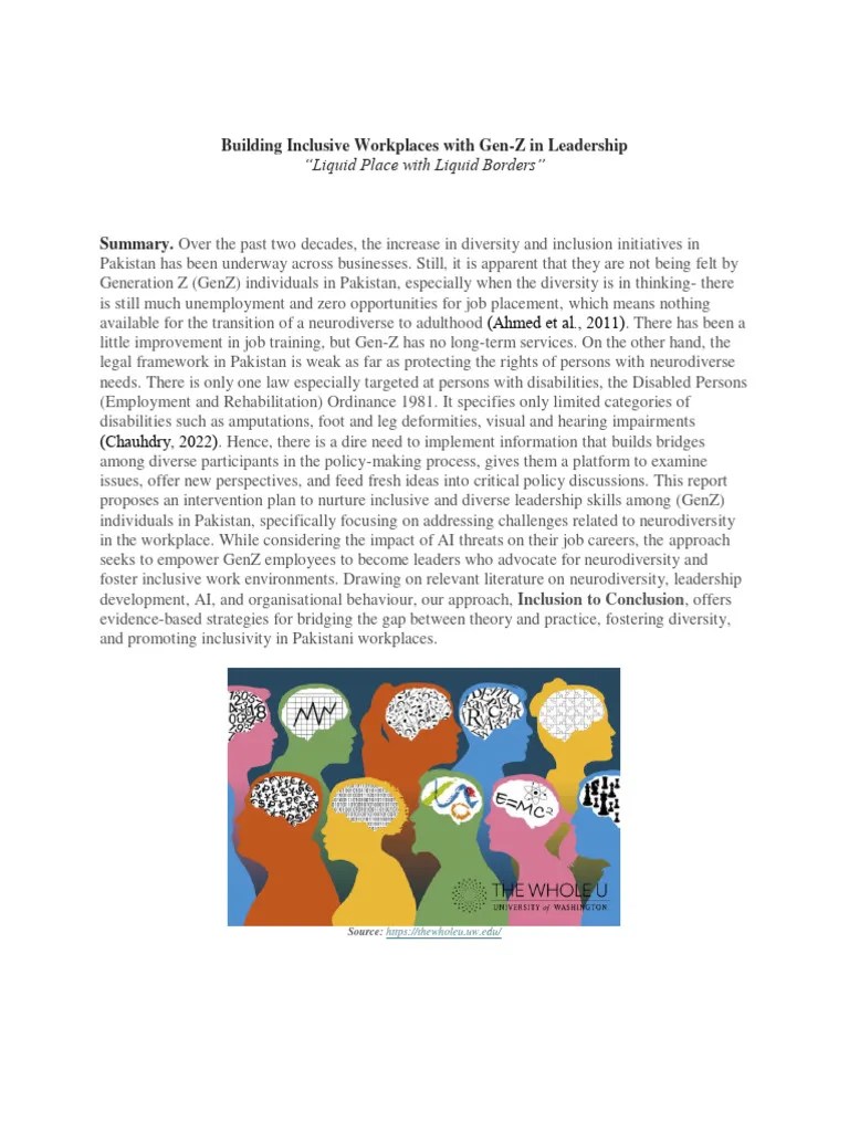 Building Inclusive Workplaces | PDF | Behavioural Sciences