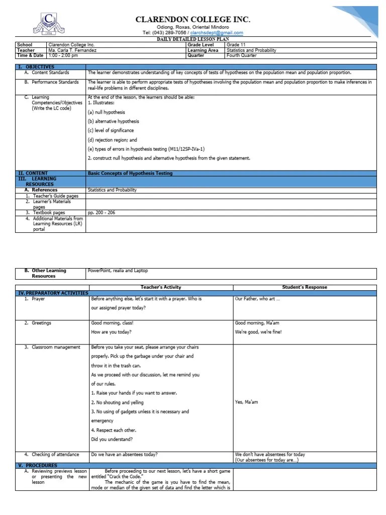 Basic Concepts Of Hypothesis Testing 4th | PDF | Type I And Type Ii ...