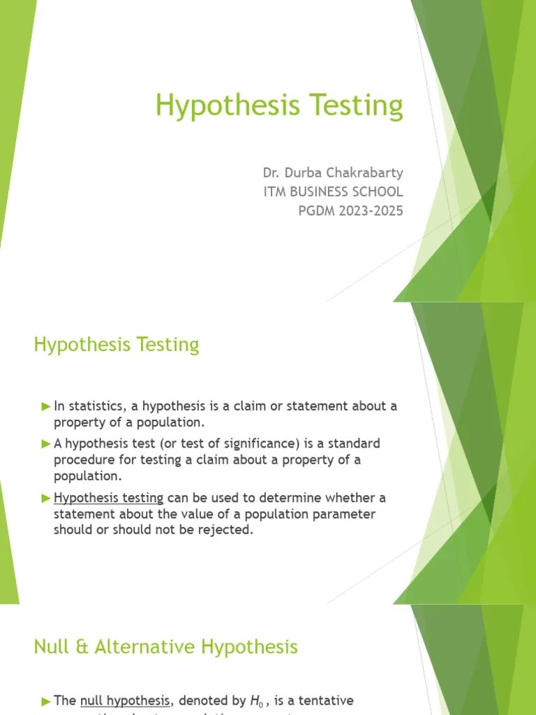Hypothesis Testing | PDF | Statistical Hypothesis Testing | P Value