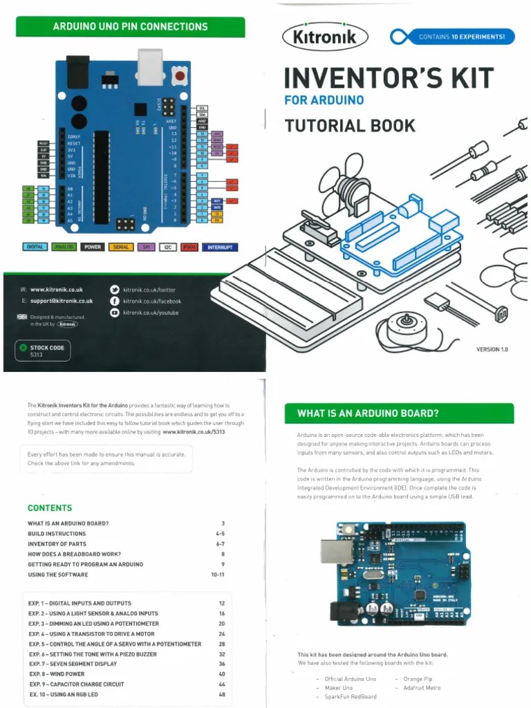 Kitronik Arduino Book | PDF