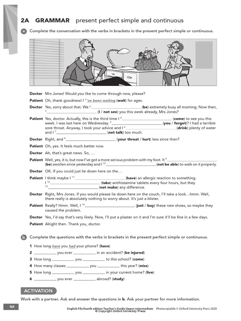 Grammar 2A English File 4e Upper-intermediate | PDF