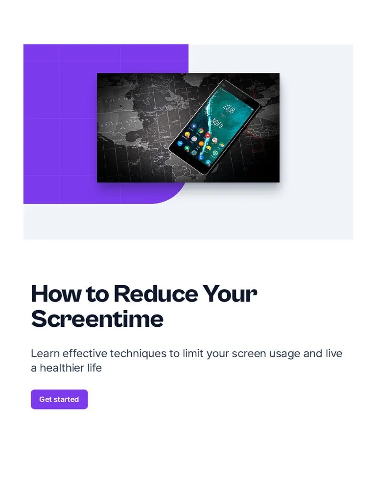 How To Reduce Your Screentime | PDF | Mental Health | Mindfulness